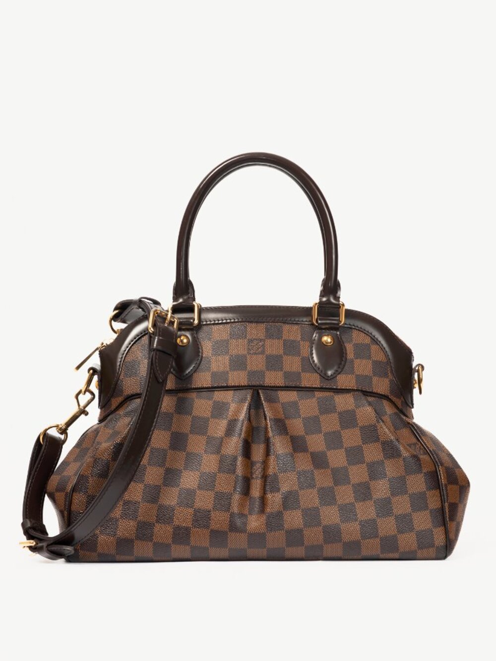 Louis Vuitton Trevi PM Damier Ebene Canvas Handbag